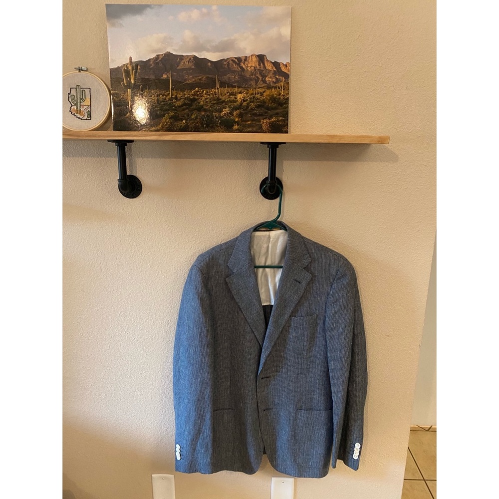 Blue/white Corneliani suit coat, great shape!